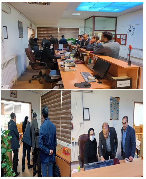بازدید ادواری هیأت بورد مهندسی بهداشت حرفه ای از کتابخانه دانشکده 29/9/1401