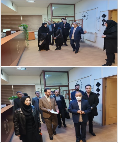 بازدید اعضای هیات بورد آموزشی سلامت و رفاه اجتماعی از کتابخانه دانشکده بهداشت
